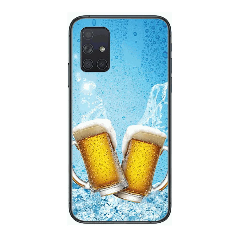 

Trend Hot beer Custom made Phone Case Hull For Samsung Galaxy A 50 51 20 71 70 40 30 10 E 4G 5G S Black Shell Art Cell Cover