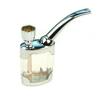popular bottle water pipe portable mini hookah shisha tobacco smoking pipes gift of health metal tube filter filtration