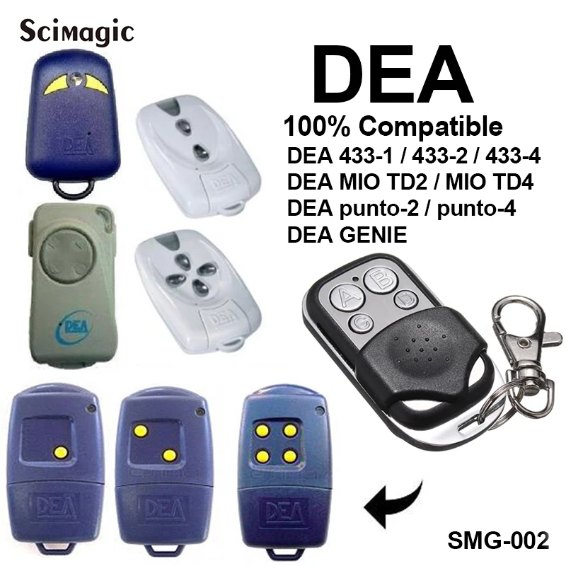 

DEA MIO TD2 TD4/433-1 433-2 433-4 punto-2 punto-4 GT2M GT4M гаражная дверь пульт дистанционного управления 433,92 МГц открывалка с фиксированным кодом