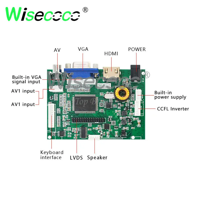 800*300 7 8 дюймовый ЖК экран ips с VGA lvds плата драйвера для растягивающегося бара