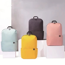 Original Xiaomi Backpack 15L Student Schoolbag Light Colorful Couple Mi Backpack Travel 14 Inch Laptop Backpack Dropshipping