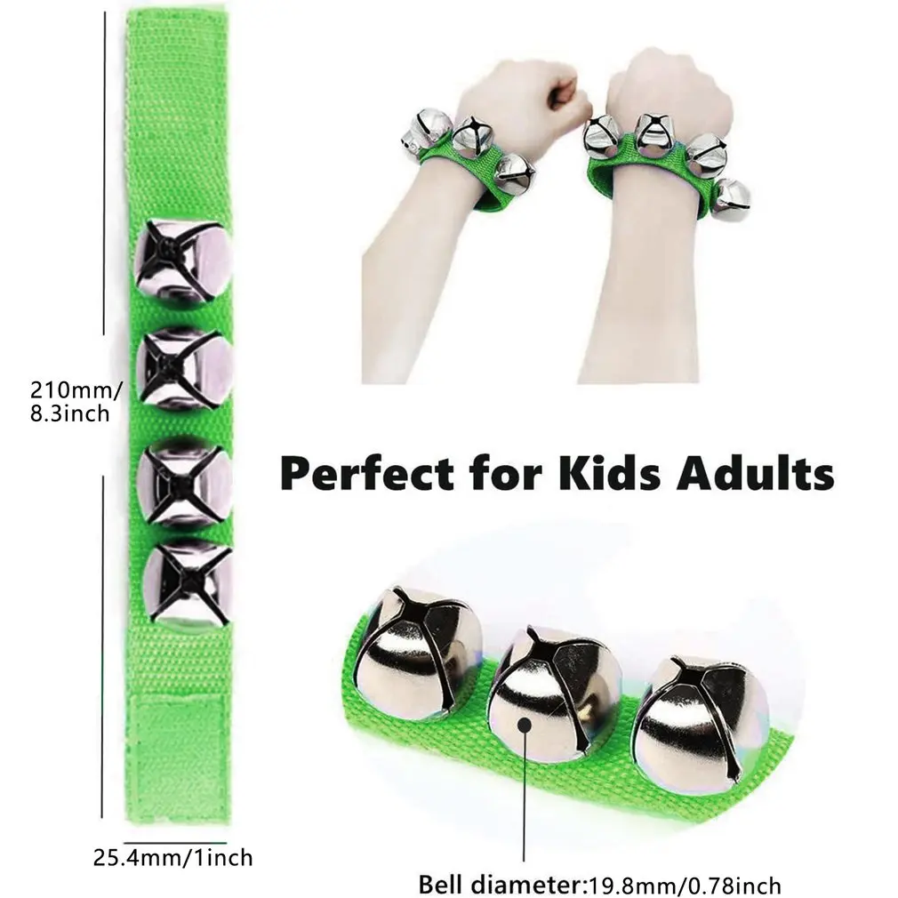 

1Pair Baby Musical Rattles Toy Infant Hand Wrist Bell Jingles Shake Foot Rattles Mobile Newborn Percussion Early Educational Toy