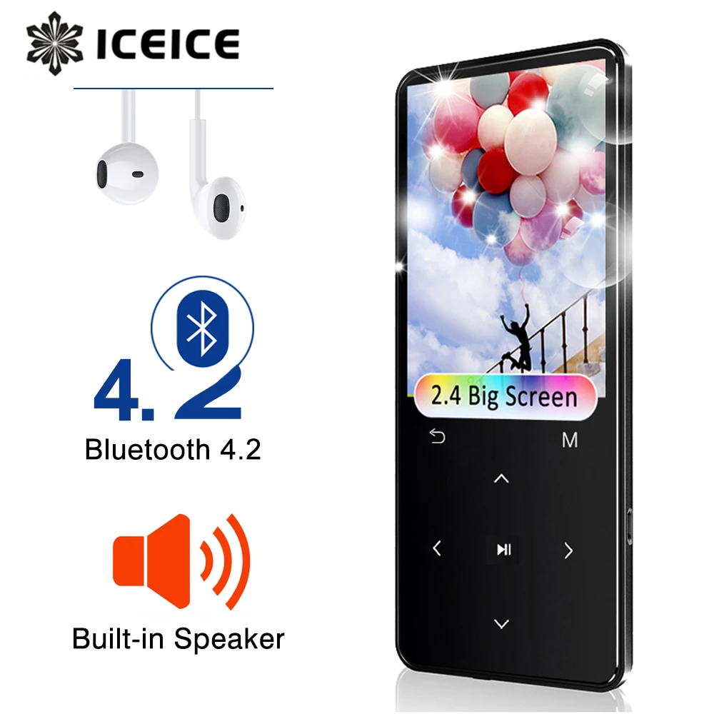 ICEICE MP3 MP4 плеер Bluetooth с сенсорным экраном для наушников 8 ГБ 40 ГБ электронная книга чтение FM Радио Видео MP 4 MP-4 4 ГБ 8 ГБ 32 ГБ Walkman