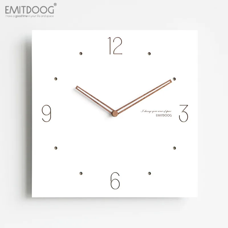 Настенные часы для кухни современные дизайнерские деревянные цифровые