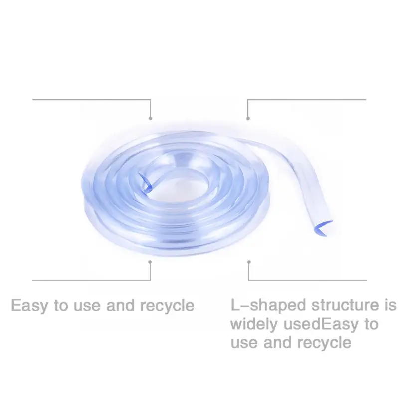 

Infant Baby Safety Corner Protection Strip Guards 1m Transparent Table Edge Furniture Corner Protectors Soft PVC Bumper