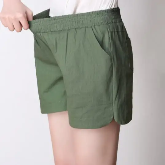 4XL Большие размеры женские шорты Лето 2019 Модные свободные с эластичной талией