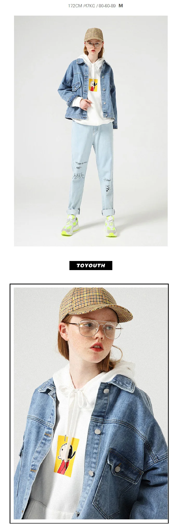 Toyouth, базовые джинсовые куртки, Женская Осенняя однотонная верхняя одежда, джинсовые пальто, модное джинсовое пальто с большими карманами