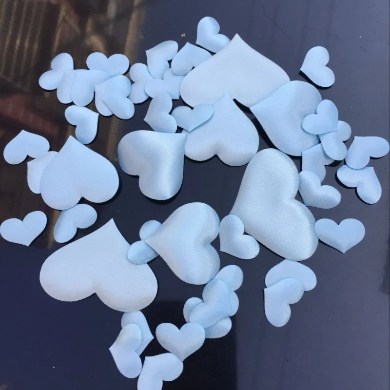 5 см красное сердце Свадебные лепестки 3D Губка Персиковое Сердце цветок