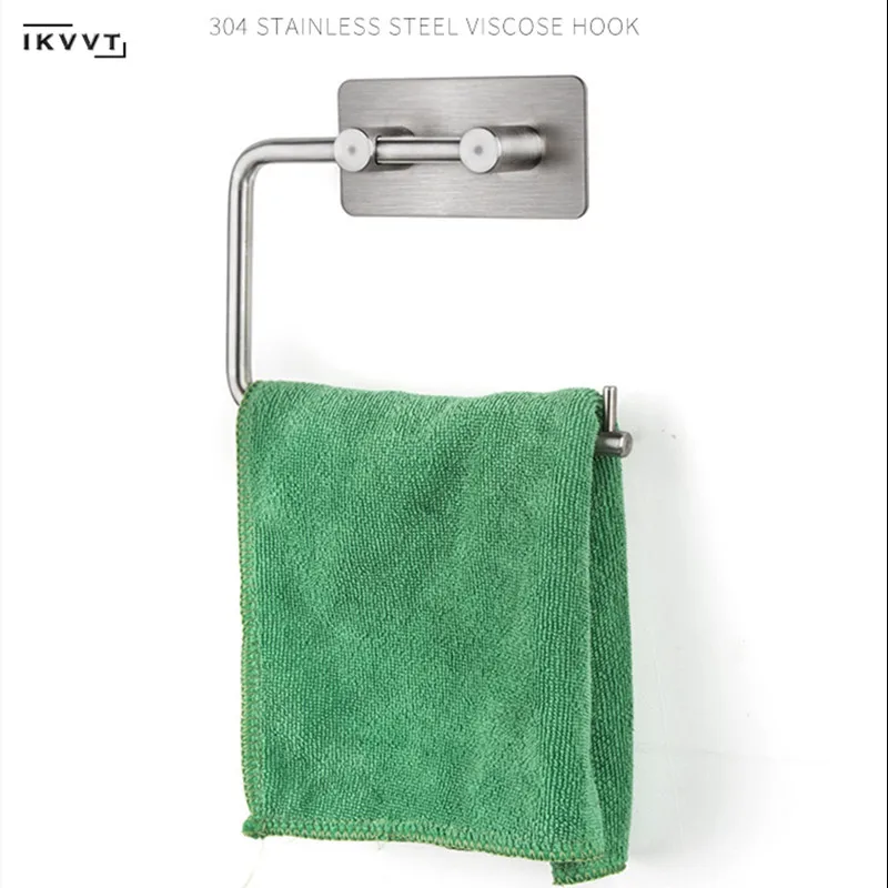 Самоклеящаяся подставка для рулона туалетной бумаги из нержавеющей стали