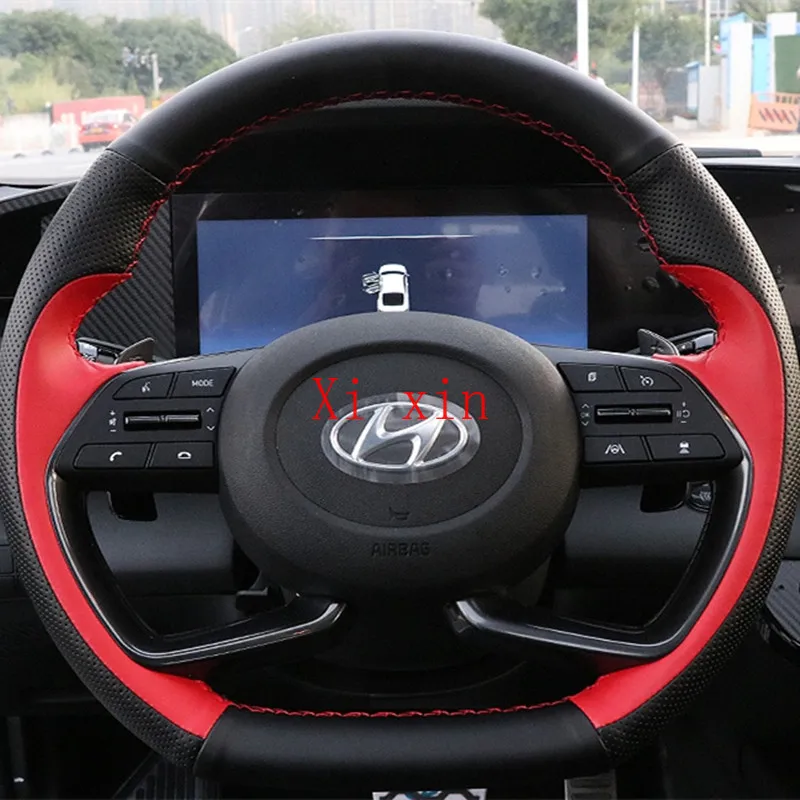 

Чехол рулевого колеса из углеродного волокна для Hyundai 2021 Tucson l