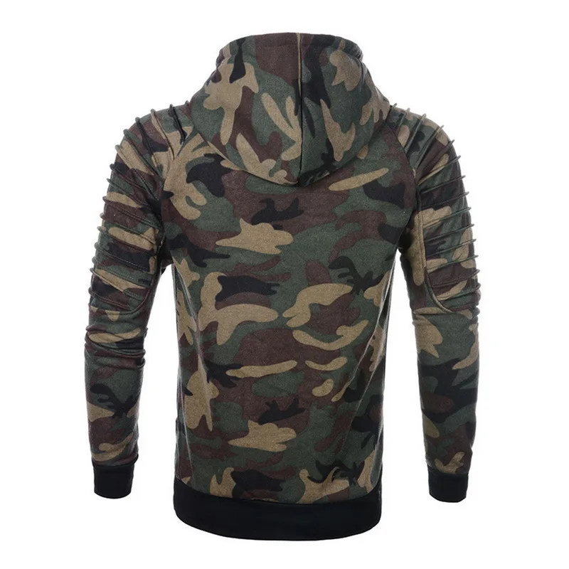 Мужской свитер с капюшоном камуфляжные пуловеры спортивный топ для тренажерного