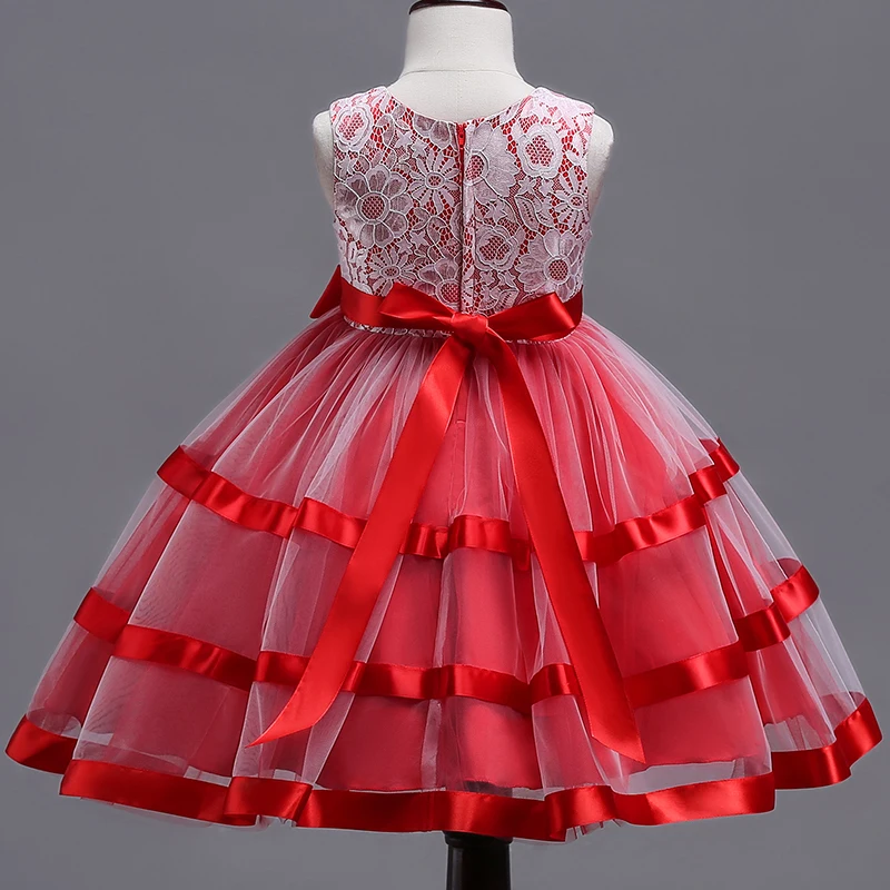 Платье для маленьких девочек vestidos костюмы, платье принцессы для девочек кружевное платье с цветочным рисунком платья бальное платье пышные вечерние платья Детская Костюмы