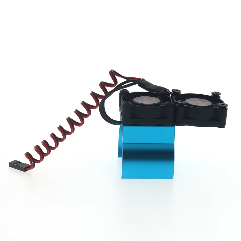 Двигатель двойной вентилятор охлаждения Радиатор для TRX4 SCX10 Hsp 4Wd Tamiya Axial D90 550 540 RC