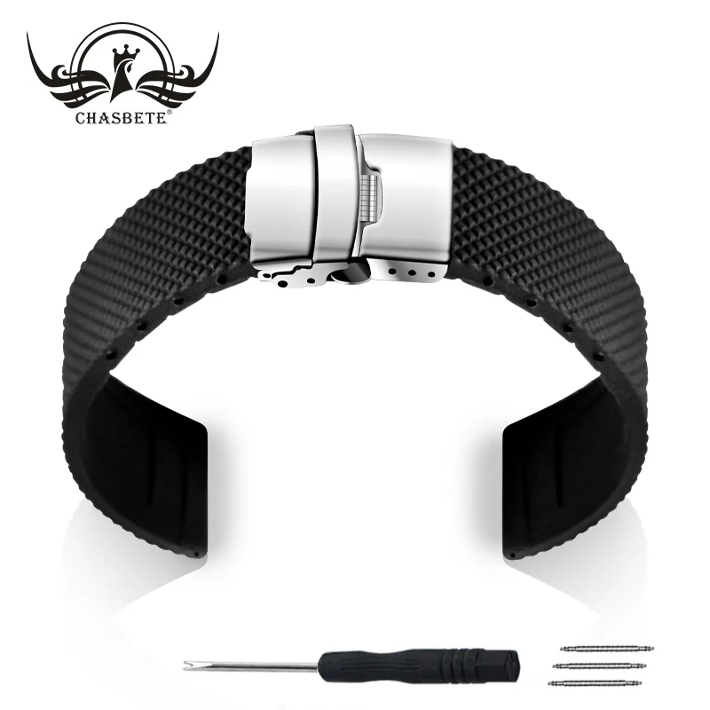 Новый черный силиконовый резиновый водонепроницаемый ремешок для часов Samsung Gear S3