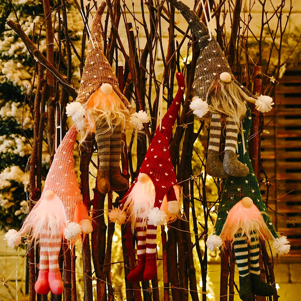 

Christmas Santa Claus Dolls Handmade Decoration Ornaments Decor Decorative