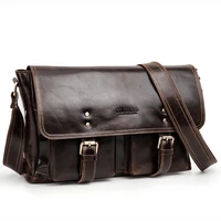 new cowhide men business briefcase genuine leather fashion messenger bag high quality single shoulder bag casual crossbody bag