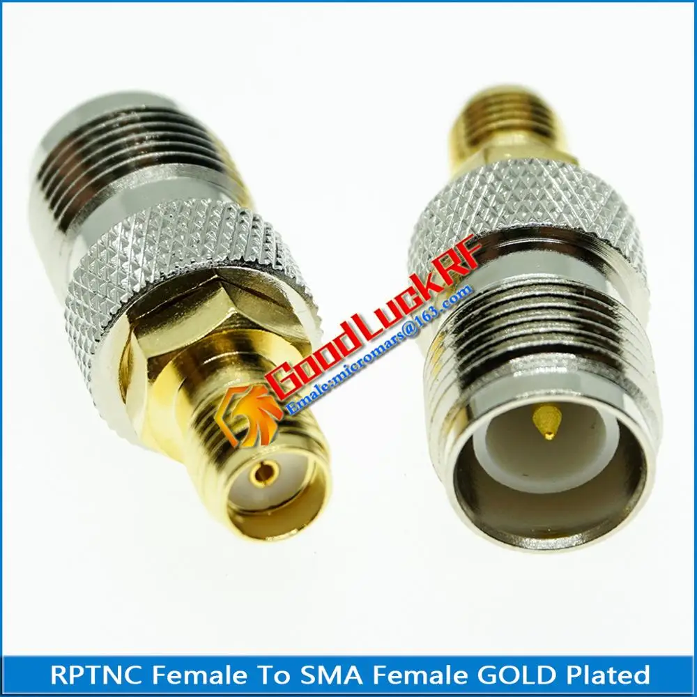 1X Pcs RPTNC RP-TNC RP TNC Female to SMA Plug Gold Plated Straight Coaxial RF Connector Adapters | Обустройство дома
