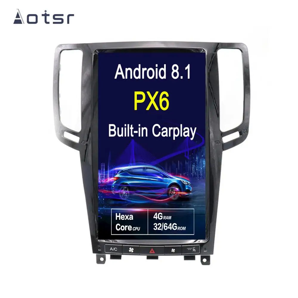 Автомобильный GPS навигатор на платформе Tesla с вертикальным экраном Android 8 1 для