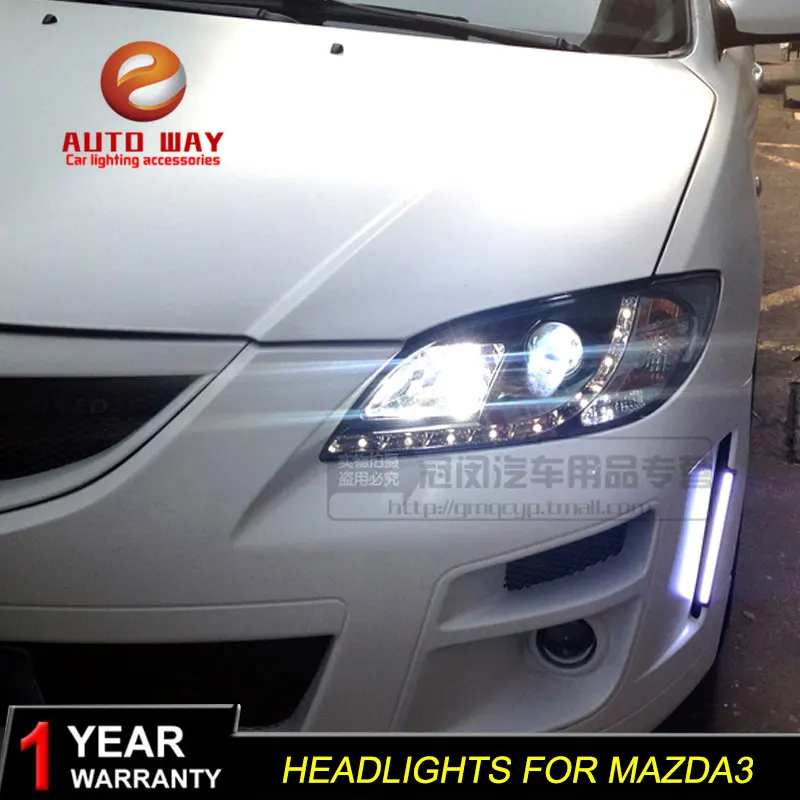 Высококачественный чехол для стайлинга автомобиля фары Mazda 3 2006 2012 светодиодный