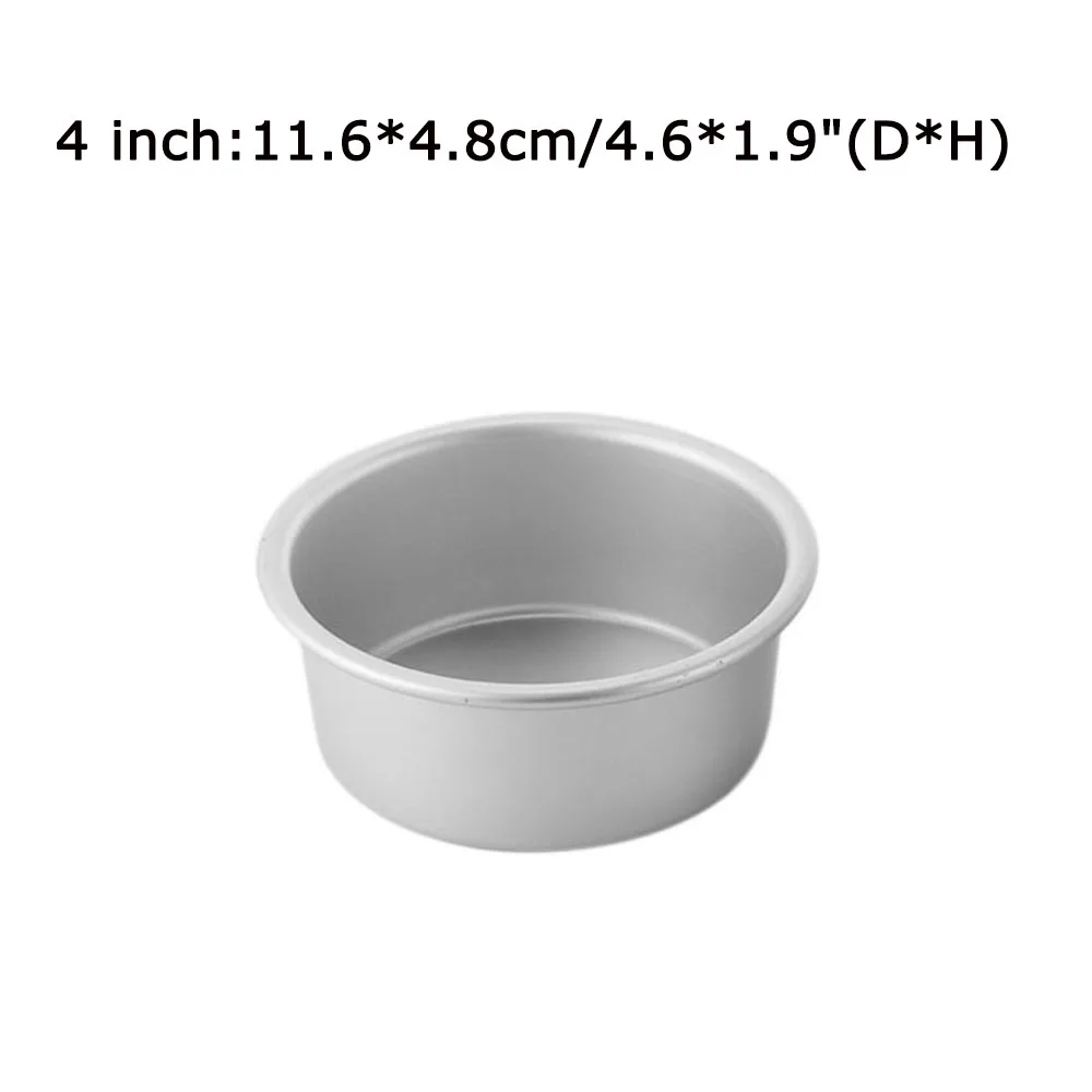 4 дюймовая антипригарная круглая форма для выпечки торта Оловянная кастрюля из