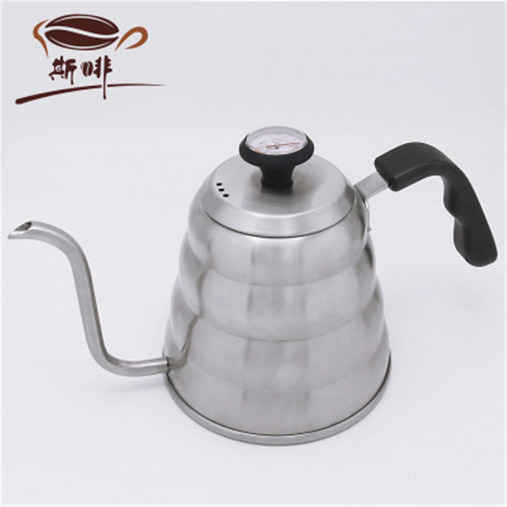 Чайник с крышкой из нержавеющей стали гусиная шея чайник для кофе Офисная кухня