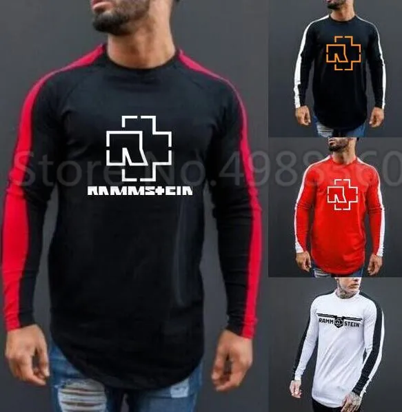 2019 Новое поступление Мужская камуфляжная Футболка с принтом Rammstein футболка