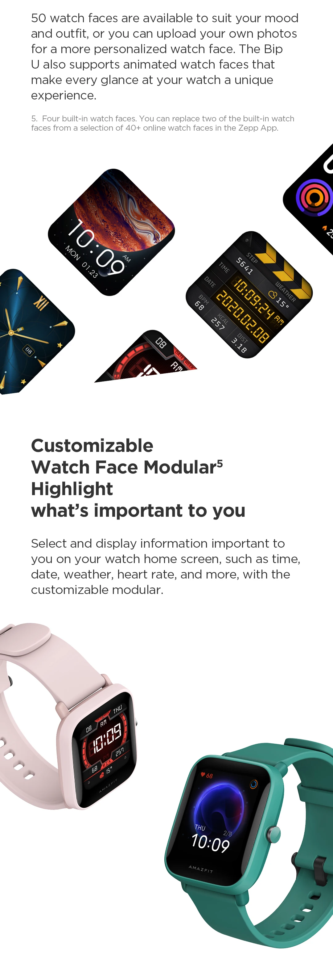 

Amazfit Bip U Pro, GPS, , 31 , 5 , , 60 +, , - Android