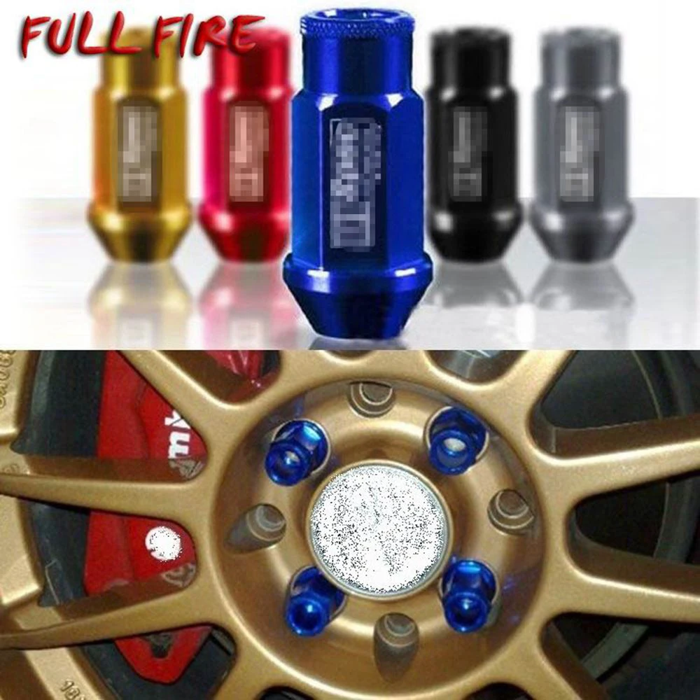 D1 Spec JDM Гоночный алюминиевый сплав колесные гайки винт M12x1.5/1,25 Длина 50 мм/40 мм для 95% автомобилей 20 шт./компл