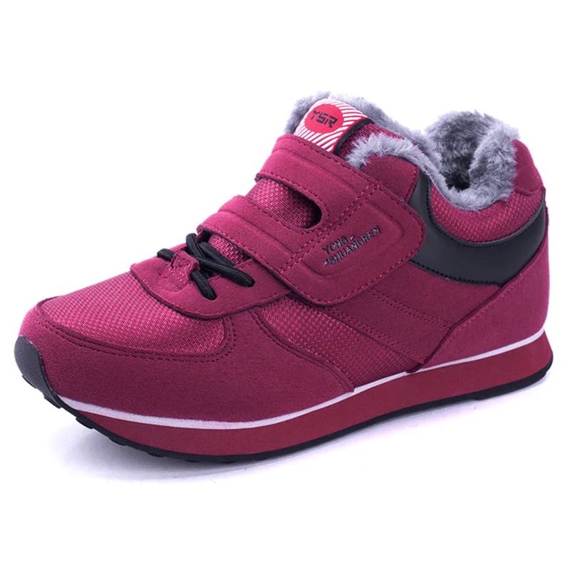 

Самая теплая женская обувь, меховые женские зимние кроссовки для бега на платформе, женская спортивная обувь для походов