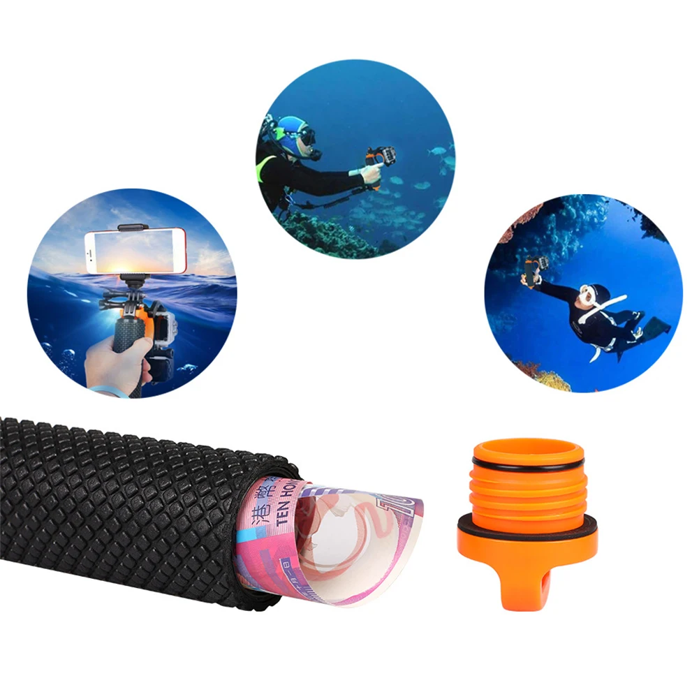 Diving Anti Lost Shutter Trigger Phone Clamp Underwater Tripod Mount Floating Buoyancy Stick Selfie Hand Grip Camera For GoPro |