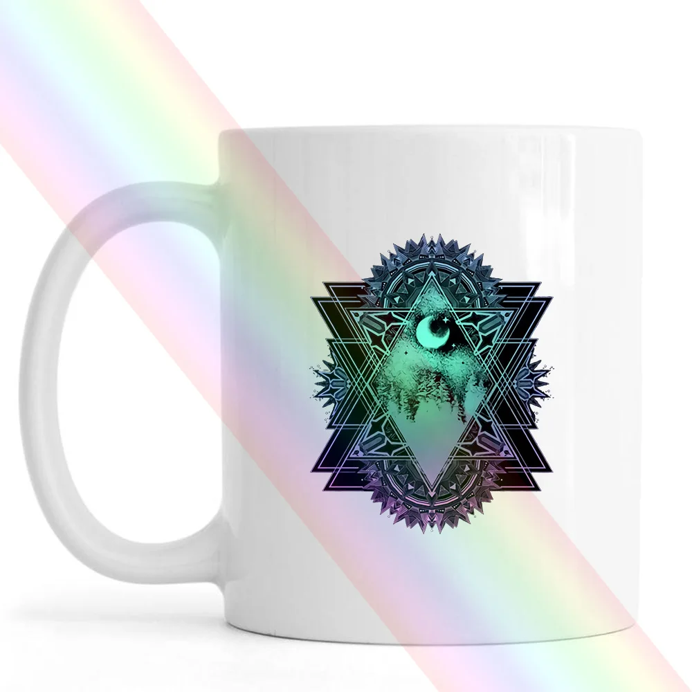 Кружка в богемном стиле с изображением мандалы для фестиваля йоги Повседневная