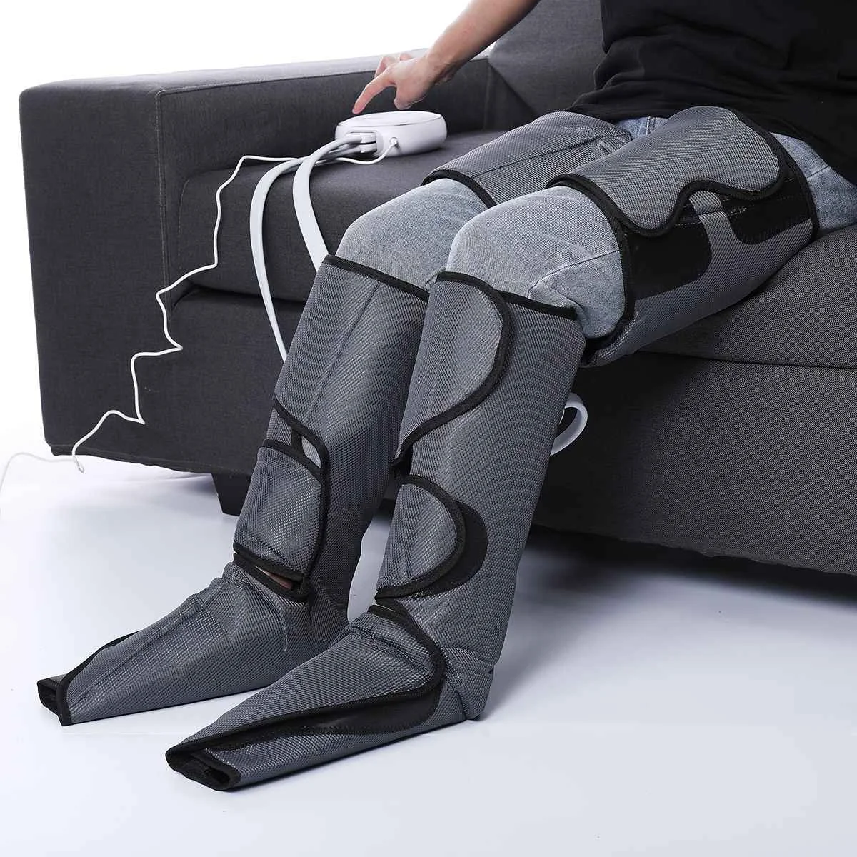 Achat Masseur De Pieds à Compression D'air, Thérapie Infrarouge à Vibrations, Enveloppe D'air Pneumatique Pour Les Bras Et La Taille, Favorise La Relaxation Du Sang, Soulage La Douleur