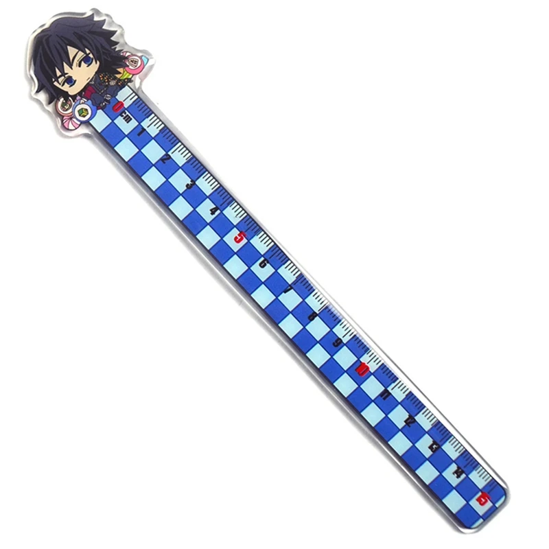 

Anime Demon Slayer: Kimetsu No Yaiba Kamado Tanjirou Cosplay Ruler Measuring Scale Students Cartoon Measure Ruler Gift For Kids