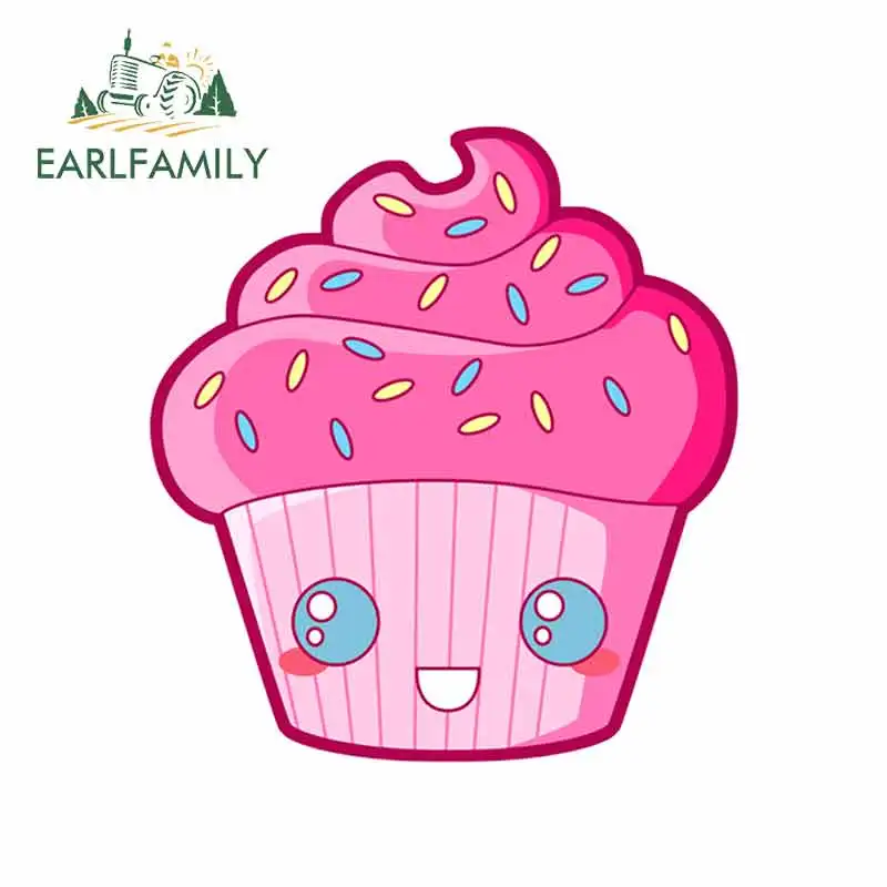 EARLFAMILY 13 см x 12 2 для конфет кекс мультфильм прекрасные автомобильные наклейки