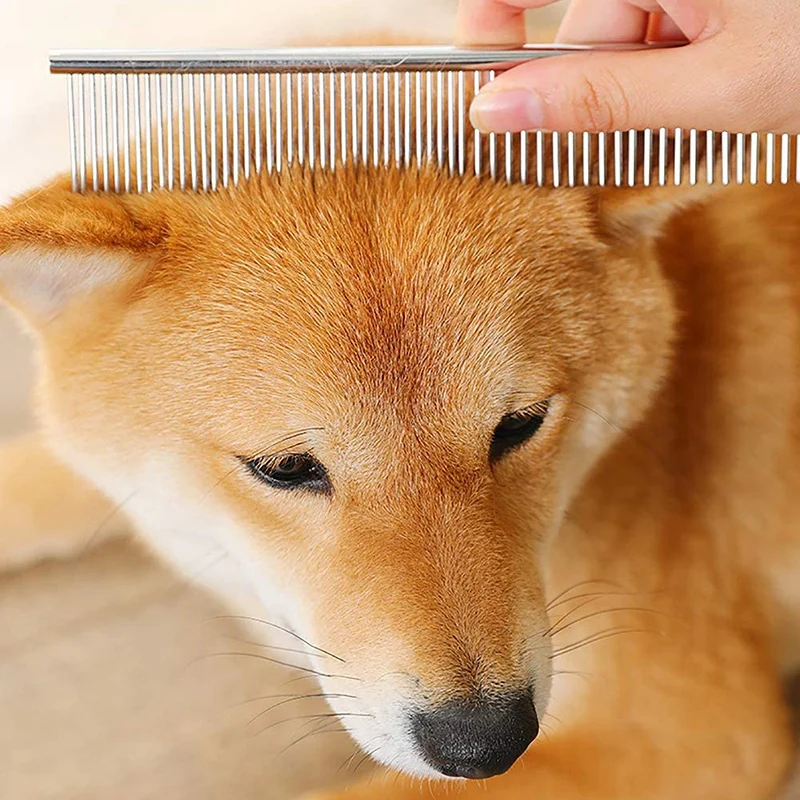 

3 Pack Dog Grooming Scissors Kit with Safety Round Tip Thinning Cutting Shears with Pet Grooming Comb for Dogs and Cats