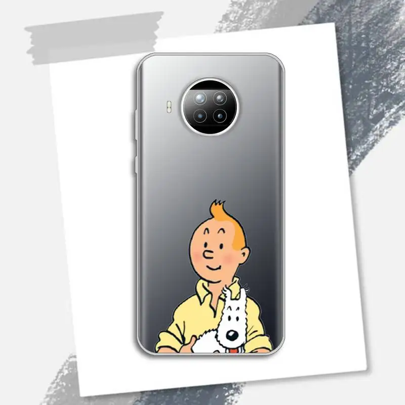 

The Adventures of Tintin cartoon movie Phone Case Transparent for Xiaomi Redmi note 10 t 8 9 pro lite 11