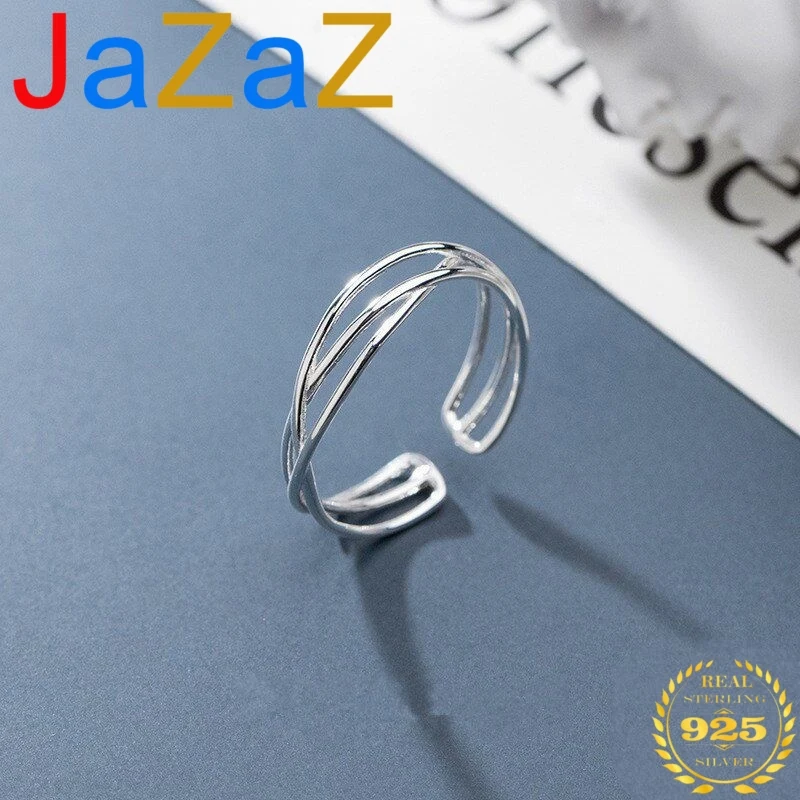 

A00351 натуральная 100% 925 стерлингового серебра на заказ Геометрия минималистский крест кольца для женщин вечерние офисные принадлежности