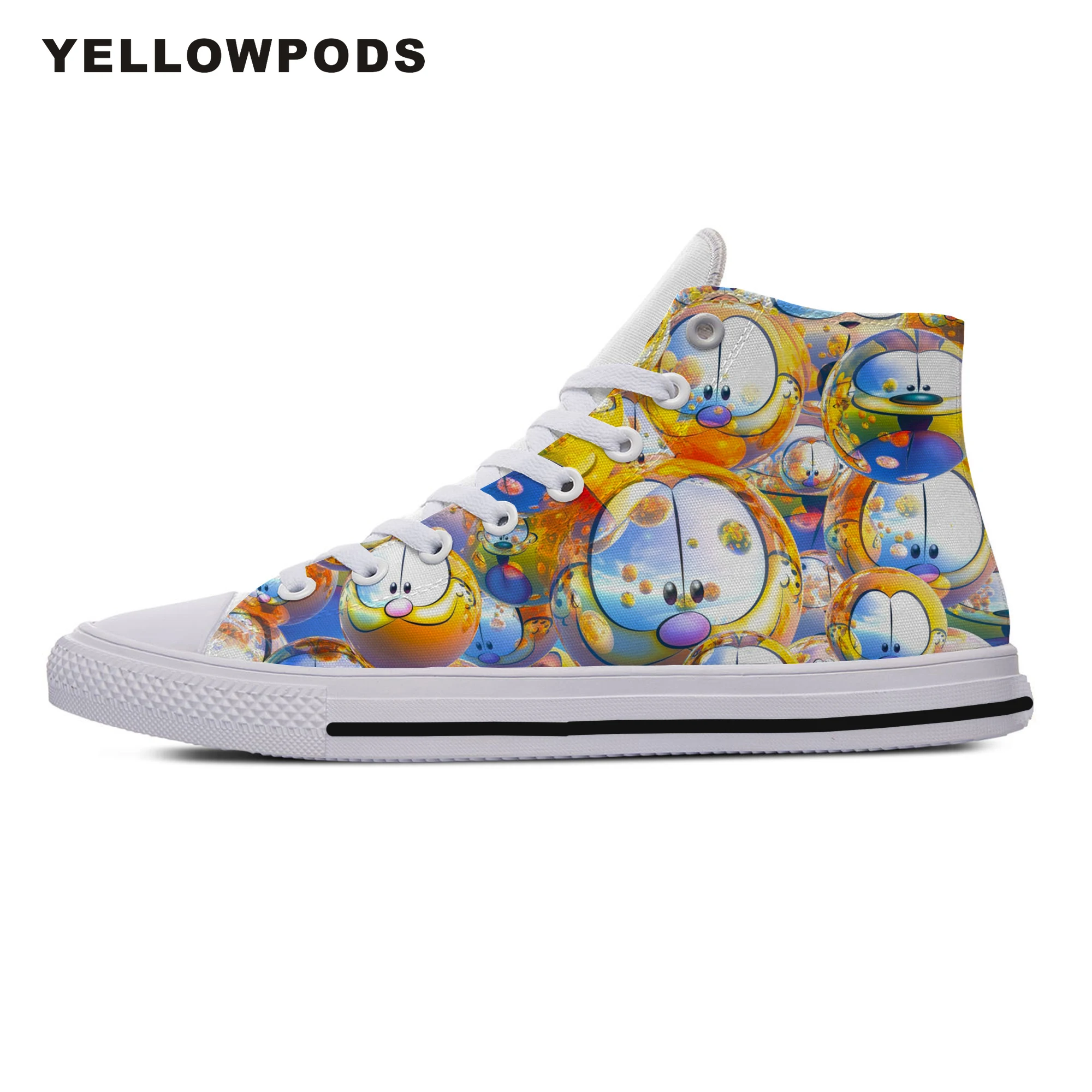 

Men's Casual Shoes Casual Cartoon Garfield Print Canvas Comfortable Board Outdoor Sport Shoes Breathable Casual Shoes