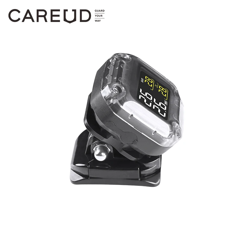 Система мониторинга давления в шинах CAREUD беспроводная TPMS с ЖК-дисплеем и двумя