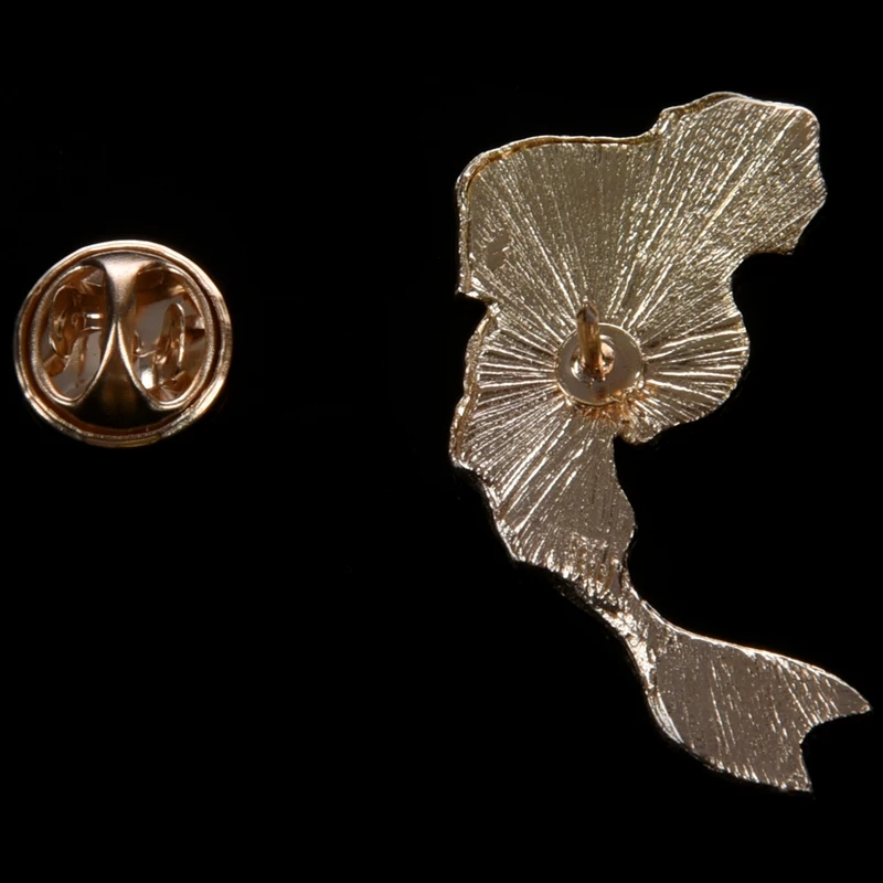 2 шт. Инь-Янь брошь с рыбой значки эмалированная булавка черный белый розовый карп