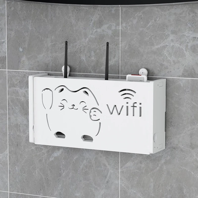 Многофункциональный Wi-Fi-роутер внешняя Мощность кабеля настенная полка | Дом и