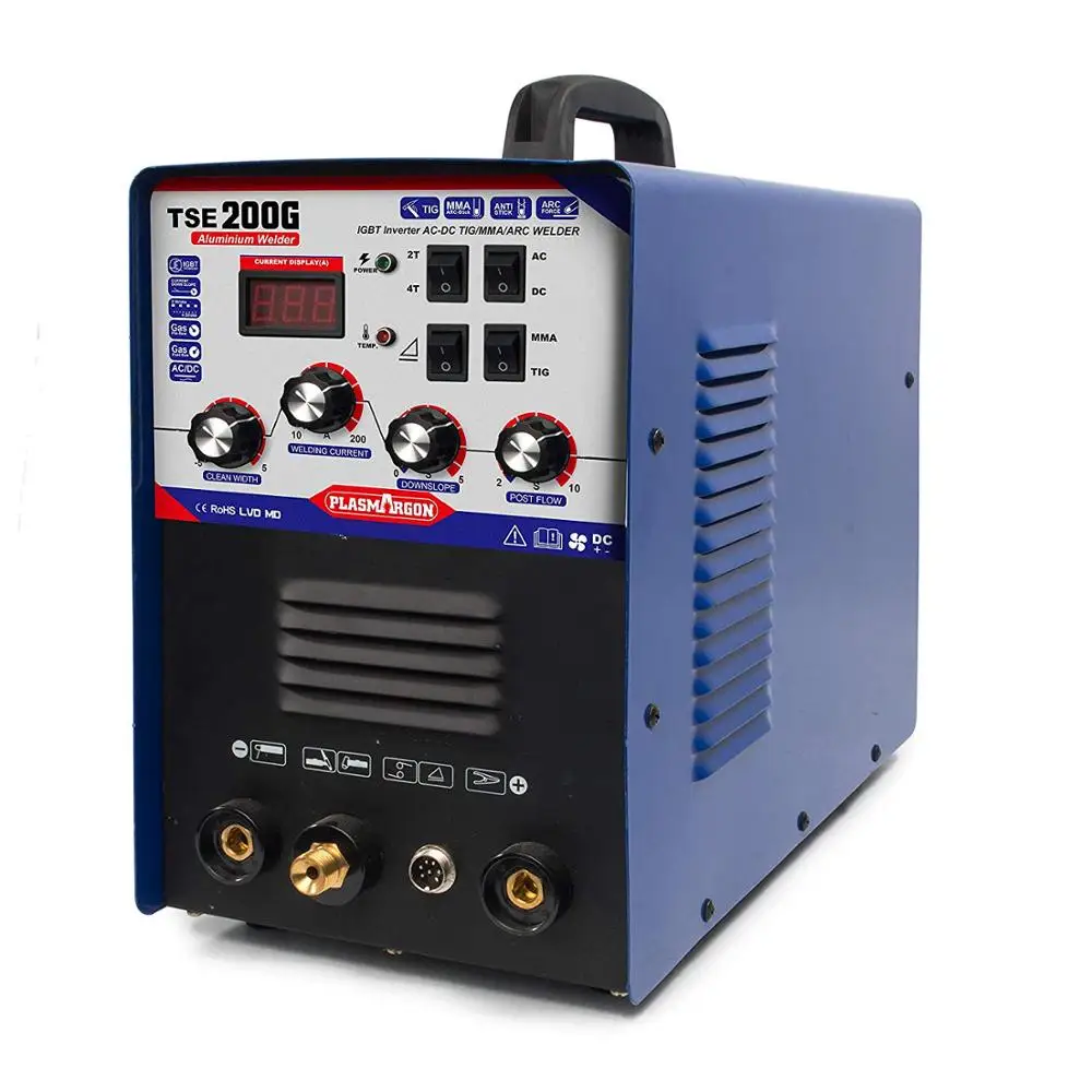 TSE200G AC / DC инвертор TIG MMA сварочный аппарат может сварить алюминий нержавеющую