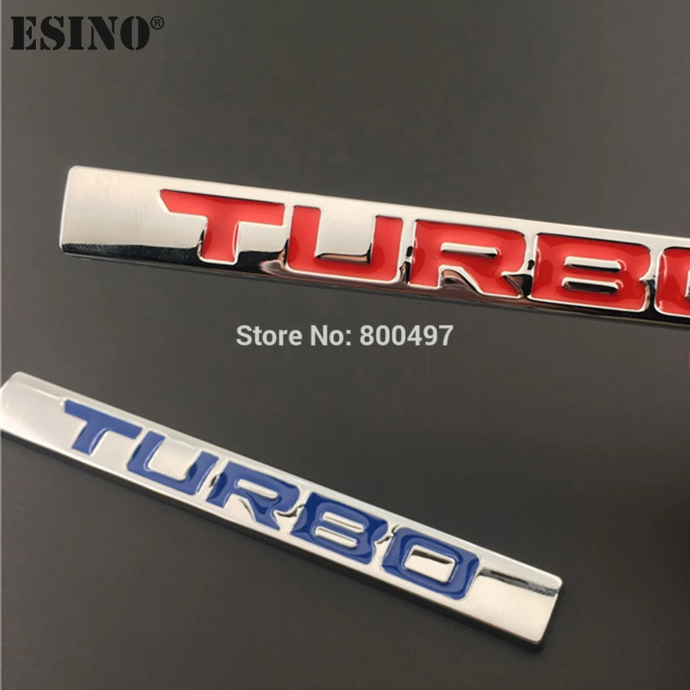 Новый автомобиль укладка Turbo Boost загрузки повышения 3D металлическая