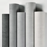 nordic gray cement concrete wallpaper pvc bedroom decoration clothing store industrial wind wall sticker room decor solid color