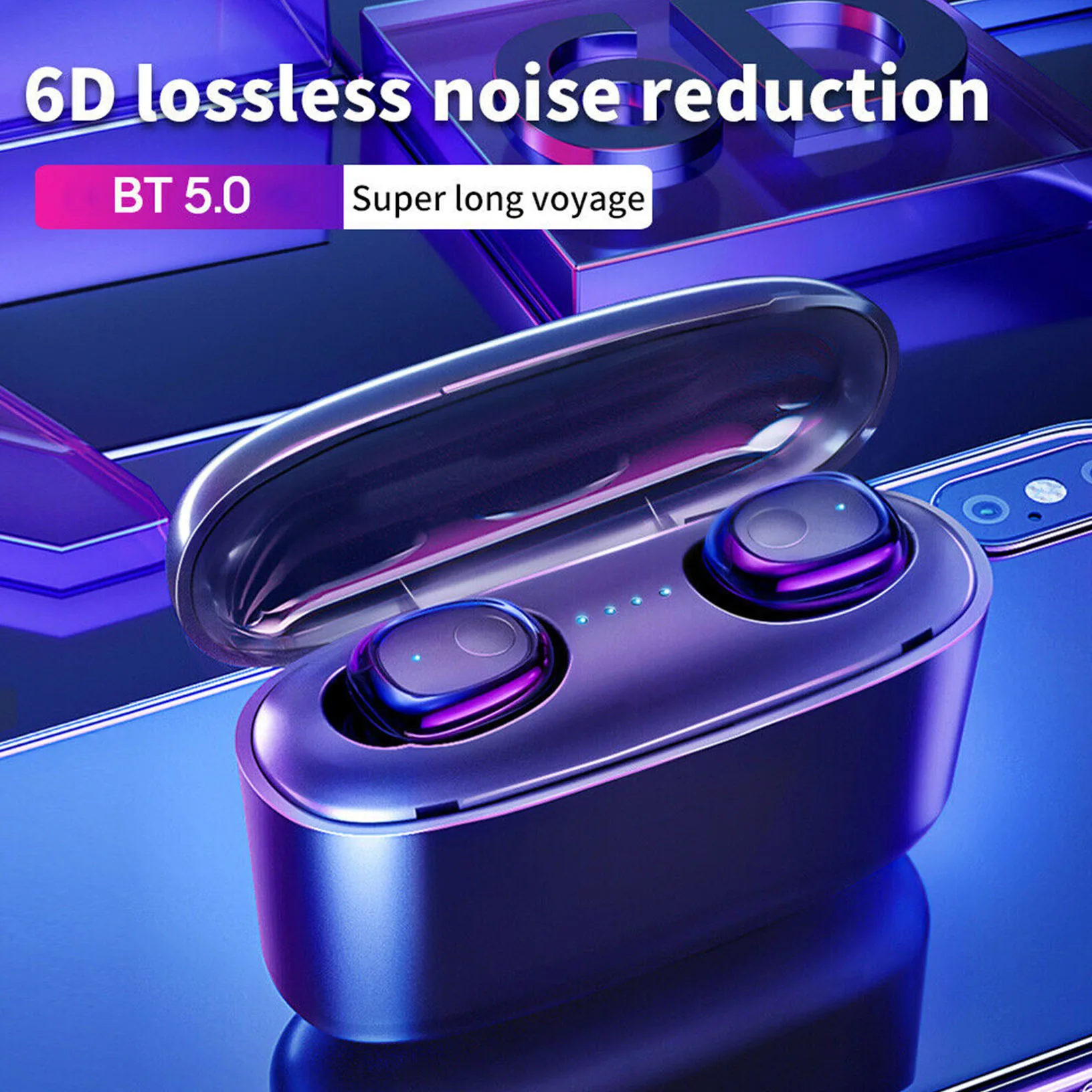 

G5S TWS Wireless LED Earphone Bluetooth 5.0 Waterproof Earbuds Touch Headset MIC