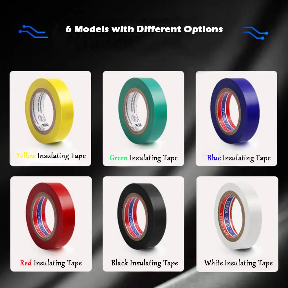 Сильная цветная износостойкая Бессвинцовая электрическая лента 10 метров