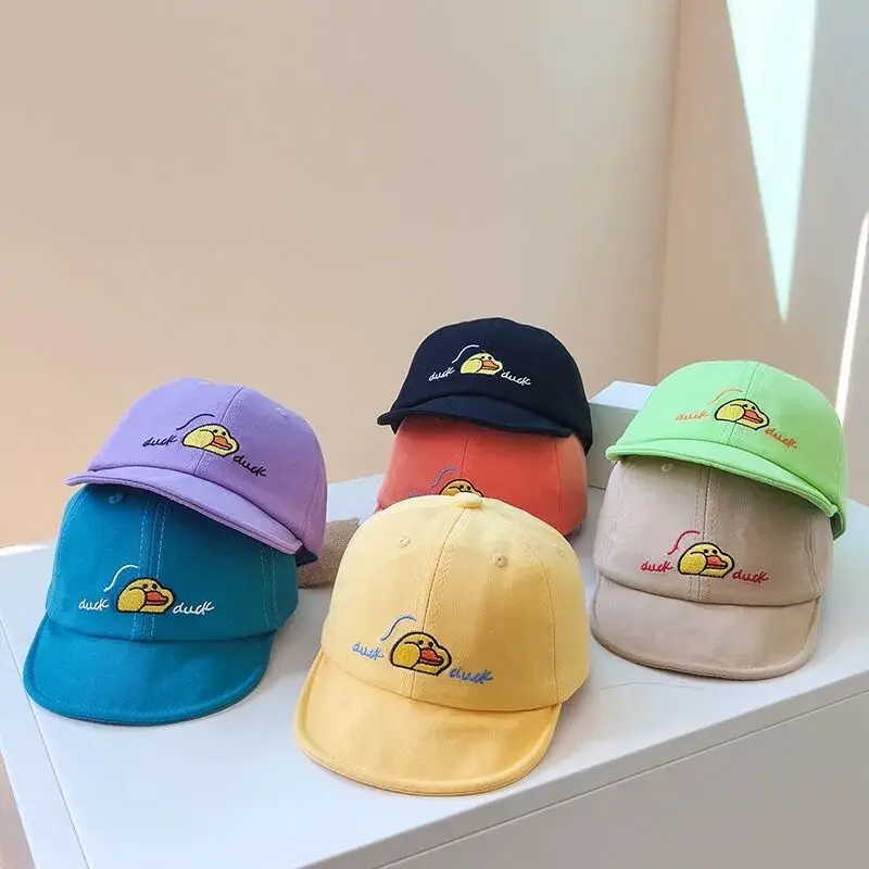 3-36 Months Newsborn Baby Baseball Caps Casual Hip-Hop Kids Snapback Hats 2022 Cartoon Duck Sun Hat Boys Girls Adjustable Cap  - buy with discount