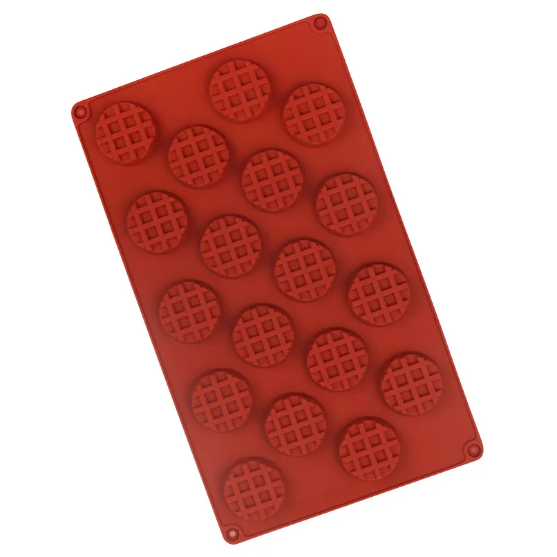 

18 Cavity Mini Waffles Mold Silicone Jelly Chocolate Mold DIY Non-stick Baking Mould For Cake Cookies
