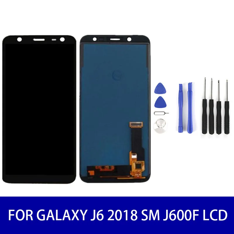 Для samsung Galaxy J6 J600 J600F J600G J600Y ЖК-дисплей сенсорный дигитайзер сборка+ инструменты 5,6 мобильный экран TFT/oled