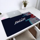 Коврик для мыши с логотипом Евангелиона, большой коврик для мыши и клавиатуры в стиле аниме, Настольный коврик для геймеров, декоративный коврик для CSGO